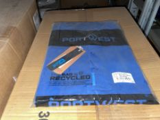 20 X BRAND NEW PORTWEST PERSIAN BLUE MEDIUM POLO WORK SHIRTS (LOC: 5.1-BB6059)