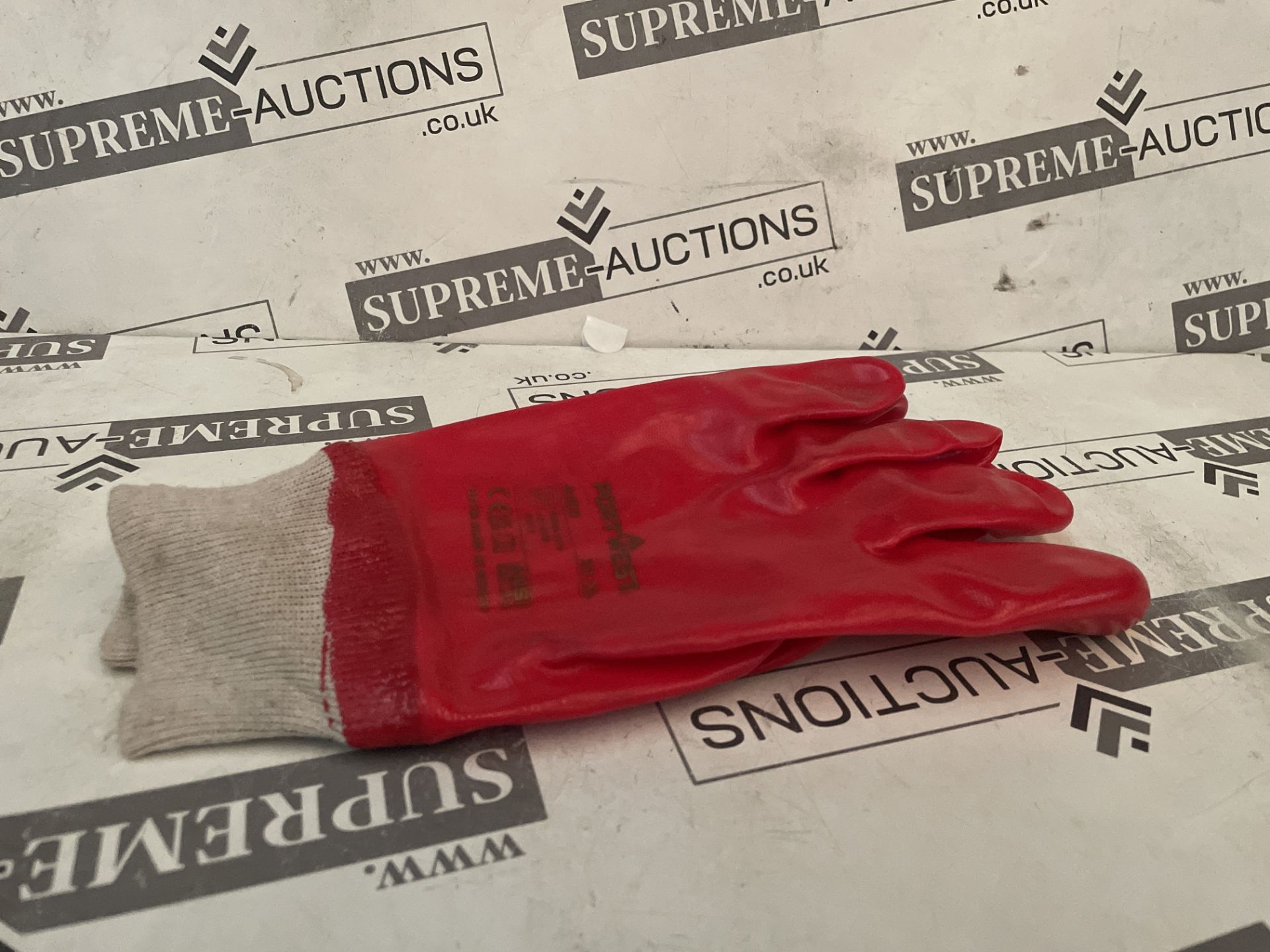 TRADE LOT 720 X BRAND NEW PAIRS OF PORTWEST RED KNITWRIST A400 PROFESSIONAL WORK GLOVES SIZE XL (