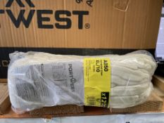 600 PAIRS OF BRAND NEW Portwest A050 Stockinette Knitwrist Gloves, Size 10/XL Beige/White (LOC: 35.
