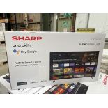 BRAND NEW BOXED SHARP ANDROID TV FRAMELESS, FULL HD, 40 INCHES, HEY GOOGLE, OVER 7000 APPS AND GAMES