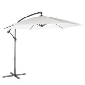 Boxed 3M Banana Parasol - White (LOC: SR3(4.8)-VN630)