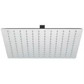 Boxed Swirl Slimline Adjustable Square Shower Head Chrome 300mm (LOC: SR2.4.8-SH489)