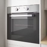 Cooke & Lewis CSB60a Built-In Single Electric Oven Stainless Steel 595mm x 595mm. RRP £249.99. (LOC: