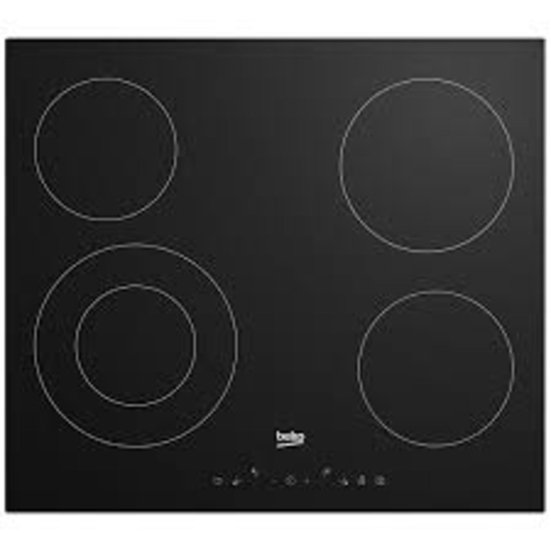 Beko HIC164402T 59cm Ceramic hob - Black (LOC: SR4F-AP256)