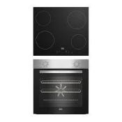 Beko QBSE222X Built-in Multifunction Oven & hob pack. RRP £349.00. (LOC: SR4F-AP526)
