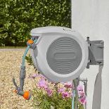 Wall-mounted Grey Auto Hose reel & hose (L)20m (LOC: SR2.1.10-AK429)