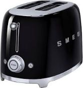 Smeg TSF01BLUK Retro Style 2 Slice Toaster. RRP £169.00. (LOC: R49.9-SD39)