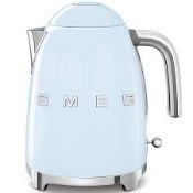 Smeg 50s Style KLF03PBUK Pastel Blue Electric Kettle (LOC: R49.10-SD57)