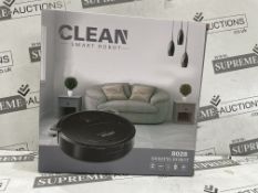 3 X BOXED CLEAN SMART ROBOT SWEEPIN ROBOT VACUUMS (LOC: 22.6-AA4670)