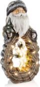 2 X BRAND NEW Alpine Holiday Décor, MGO, Multicolor, 11" L x 6" W x 21" H. 21"H CHRISTMAS SANTA