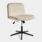 Boxed Dawson Office Chair – Cream Velvet (LOC: SR5(3.2)-VE2)