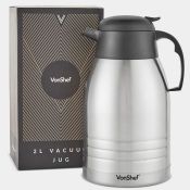Boxed 2L Stainless Steel Vacuum Jug (LOC: SR5(2.2)-VE345)