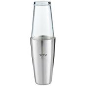 Boxed Boston Stainless Steel Cocktail Shaker Set – 6 Piece (LOC: SR5(1.11)-VE468)