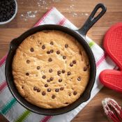 Boxed Seasoned Cast Iron Skillet Pan - Black (LOC: SR5(3.1)-VE378)