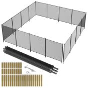 Boxed Garvee Pool Fence,4x48 Ft Swimming Pool Fences for Inground Pools, Easy DIY Installation