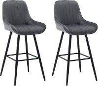 Boxed WOLTU Bar Stools Set of 2, Modern Breakfast Bar Chairs Barstools Dining Chairs, Padded Kitchen