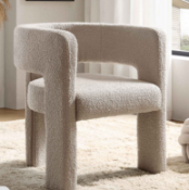 Boxed Greenwich Light Taupe Boucle Dining Chair. RRP £219.99. Our beautiful Greenwich chair features