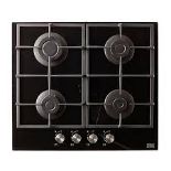 Cooke & Lewis CLGOGUIT4 59.3cm Gas Hob - Black (LOC: SR4F-WL321)