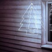 Multi White LED Wire Tree Silhouette (H) 690mm (LOC: SR1.3.10-AK232)