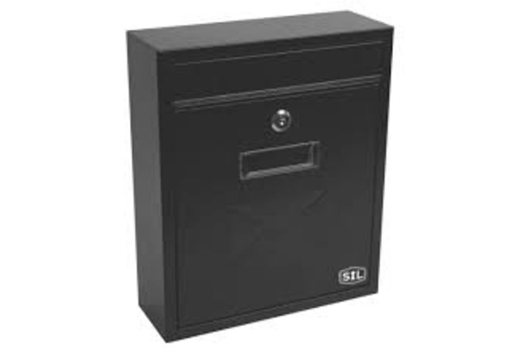 Smith & Locke Compact Post Box Black Powder-Coated (LOC: SR2.4.3-LS170)