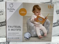 24 X BRAND NEW LITTLE ME FLOCKED INFLATABLE CHILDRENS CHAIRS RRP £19 EACH