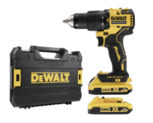 DeWalt DCD709D2T-GB 18V XR Brushless Compact Combi Drill RRP £99.98 2 x 2.0Ah, Powerful yet compact,