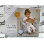 24 X BRAND NEW LITTLE ME FLOCKED INFLATABLE CHILDRENS CHAIRS RRP £19 EACH (LOC: 25.5-AA7960)