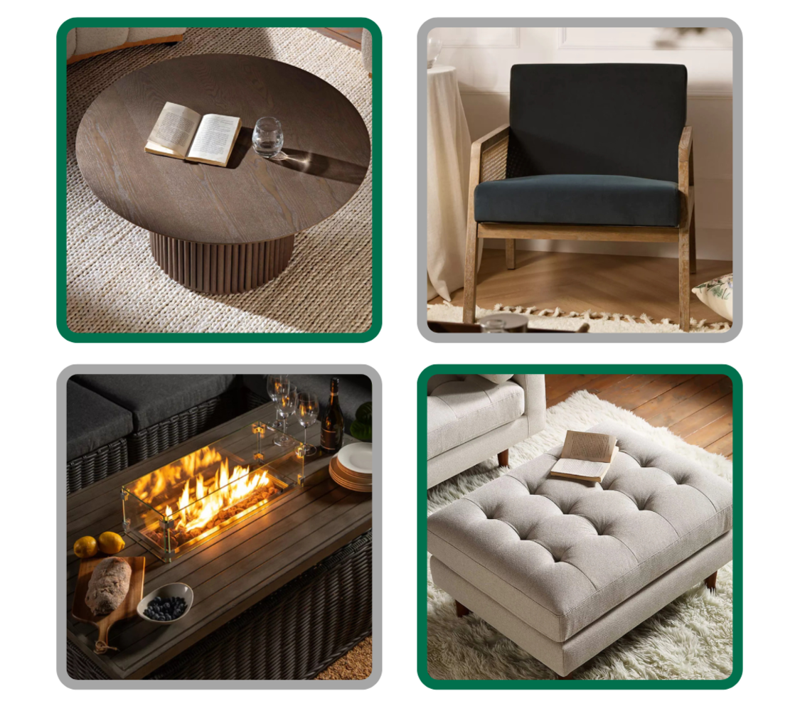 Luxury Designer Sofas, Dining Sets, Beds, Bar Stools, Rattan Garden Sets, Coffee Tables, Dining Chairs, Bedside Tables, Benches, Mirrors & More!