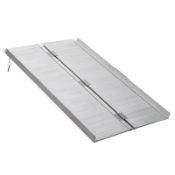 Boxed HOMCOM 4ft Folding Aluminum Wheelchair Ramp Scooter Portable Mobility Assist Suitcase Access