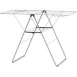 Boxed Brabantia HangOn Laundry Drying Rack (20m / Metallic Grey) Compact, Foldaway, Adjustable