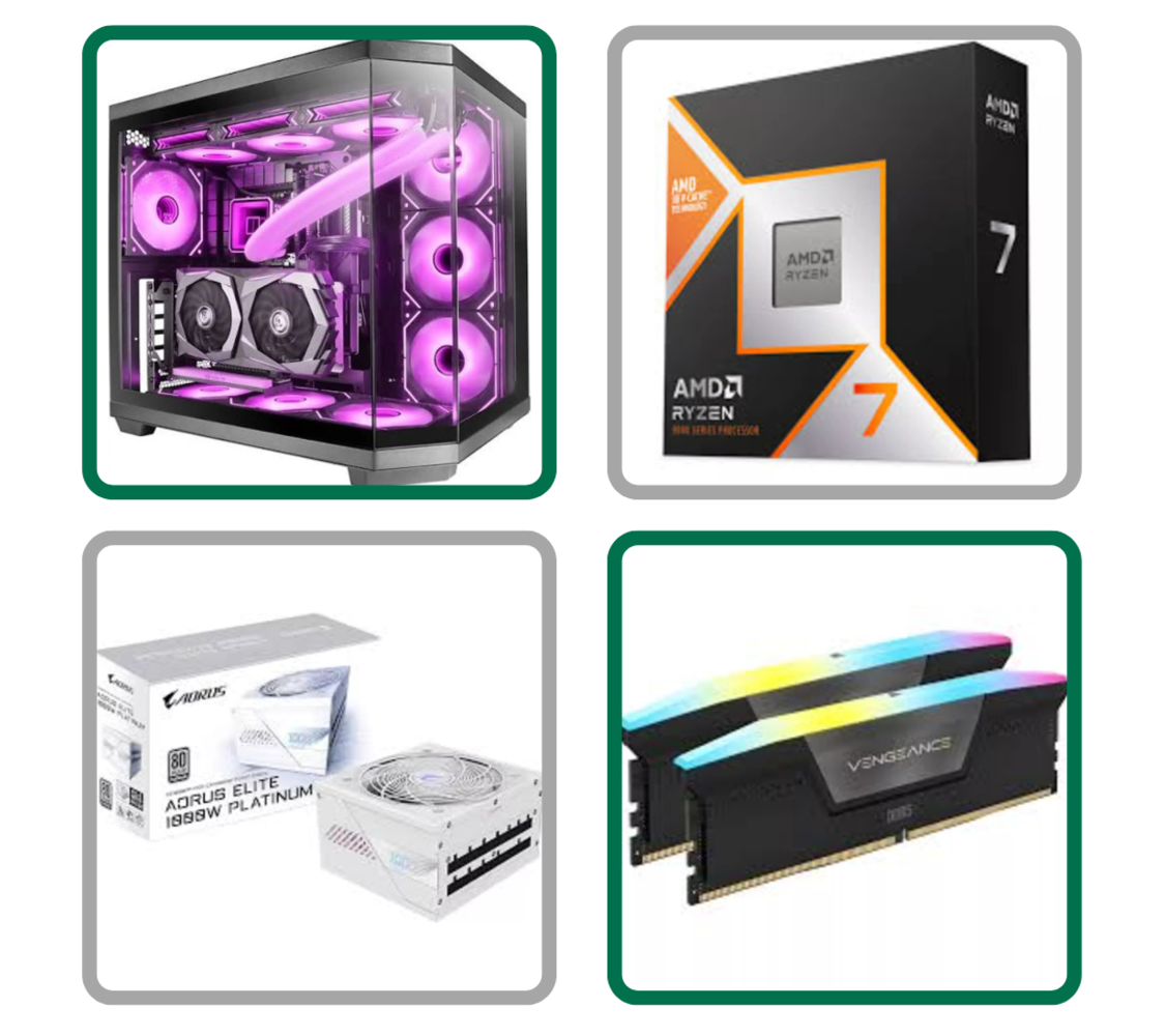 AMD Ryzens, Gaming Motherboards, Apple Airpods, Smart Watches, Corsair Coolers, Digital Cameras, Camcorders, Apple TV, VR Headsets and more