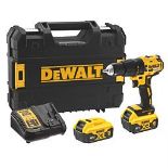 DEWALT DCD778P2T-SFGB 18V Li-Ion XR Brushless Cordless Combi Drill (LOC: SR1.3.4-LD203)