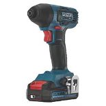 Erbauer EBID18LI 18V 1 x 2.0Ah Li-Ion EXT Cordless Impact Driver (LOC: SR1.3.4-LD201)