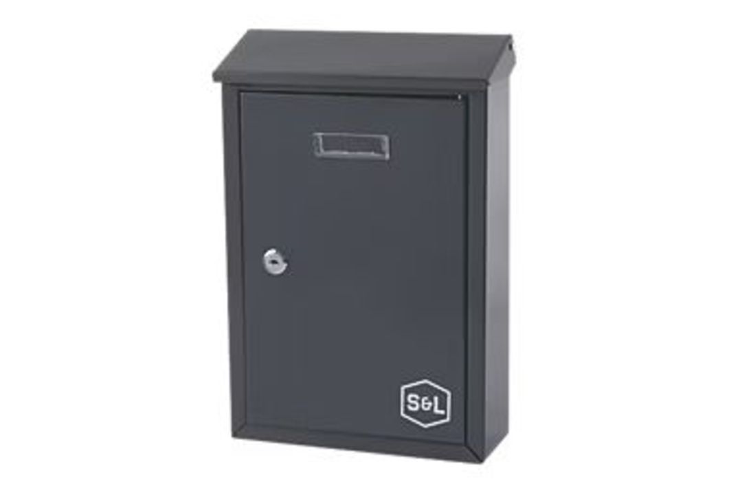 Smith & Locke Compact Post Box Grey Gloss (LOC: SR2.4.7-AJ714)