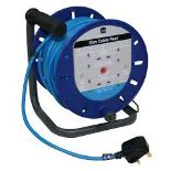Masterplug 4 socket Blue Cable reel, 25m (LOC: SR2.1.3-AK359)