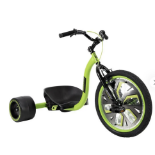 Huffy Kids' Green Machine Trike, offers stability with control through its three-wheel design. The