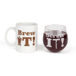 2 x Boses of 6 sets of BigMouth Inc The Brew It and Screw It Drinkware Set of 2, Getting you through