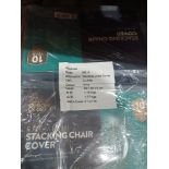 4X PREMIUM STACKING CHAIR COVER, EACH PACK HAS 2 COVERS, DESIGNED TO PROVIDE PROTECTION AND MAINTAIN