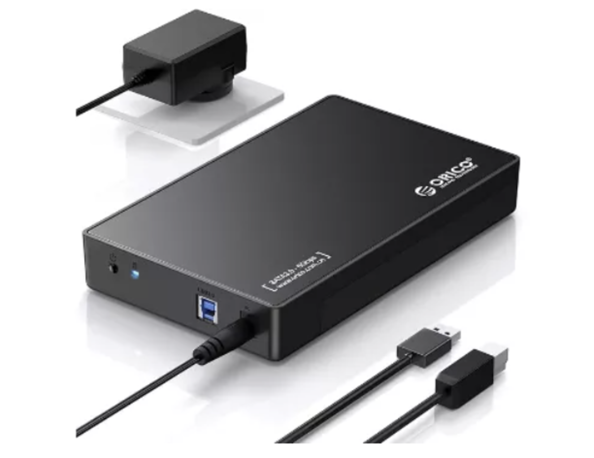 Boxed ORICO USB 3.0 External Hard Drive Enclosure for 3.5/2.5 Inch SATA Hard Drives/SSD Up to 20 TB,