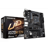 Boxed GIGABYTE A520M S2H Motherboard, Supports AMD Ryzen 5000 Series AM4 CPUs 4+3 Phases Pure