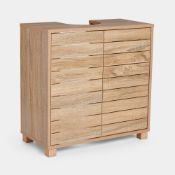 Boxed Under Sink Bathroom Cabinet Chester Range - Brown (LOC: SR3(1.1)-CP104)