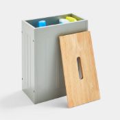 Boxed Shrewsbury Grey Slim Toilet Roll Holder (LOC: RS1.5-CP315)