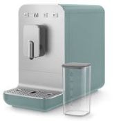 Smeg Bean-To-Cup BCC13EGMUK Emerald Green Freestanding Coffee Machine. RRP £749.99. (LOC: R49.20-