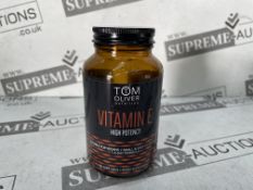 40 X BRAND NEW TOM OLIVER 60 SOFT GEL JARS OF FOOD SUPPLEMT VITAMIN E HIGH POTENCY RRP £15 EACH BB