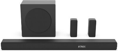 Hisense AX5100Q, 5.1 CH Soundbar,Hi-Concerto,Dolby Atmos, DTS:X, Semi wireless rear surround