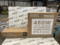 BOXED REFURBISHED HS3100 480W 3.1Ch Bluetooth Soundbar with DTS Virtual X & Dolby Digital RRP £