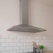 Cooke & Lewis CHS90 Stainless steel Chimney Cooker hood (W)90cm (LOC: SR4F-LD841)