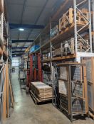 12 BAYS OF INDUSTRIAL RACKING - 5M HIGH - 2.7M BETWEEN LEGS