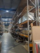 12 BAYS OF INDUSTRIAL RACKING - 5M HIGH - 2.7M BETWEEN LEGS