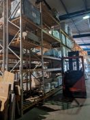 12 BAYS OF INDUSTRIAL RACKING - 5M HIGH - 2.7M BETWEEN LEGS